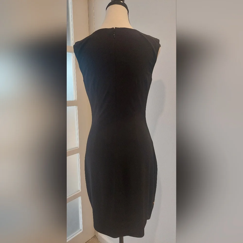 Guess Black Dress with Gold Floral Accents - Picture 7 of 10